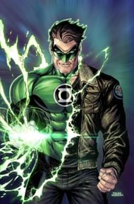 Green Lantern has lightening speed and can travel from planet to planet (Image via DC)